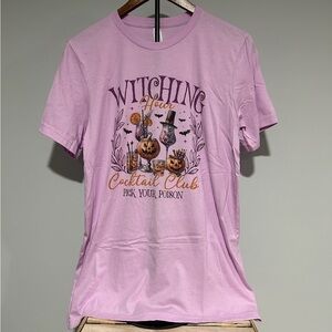 NEW “Witching Hour Cocktail Club Pick Your Poison” Unisex Graphic lilac T-Shirt